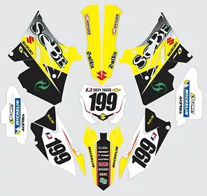 Polisport Restyle Decals for Suzuki RM250 RM125 RM 125 250 GRAPHICS 2001-2012 - Foto 1 di 1