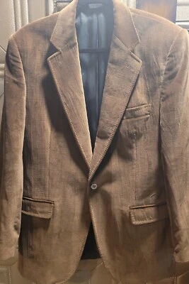 Amazing Dolce & Gabbana 棕色天鹅绒外套夹克 尺寸 52/42 — 第 1/4 张图片