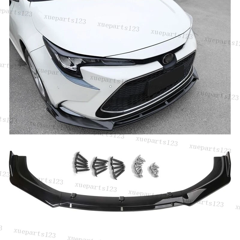 For Toyota Corolla 2018-2023 Front Bumper Lip Spoiler Spoiler Carbon Fiber US Foto 1 de 4