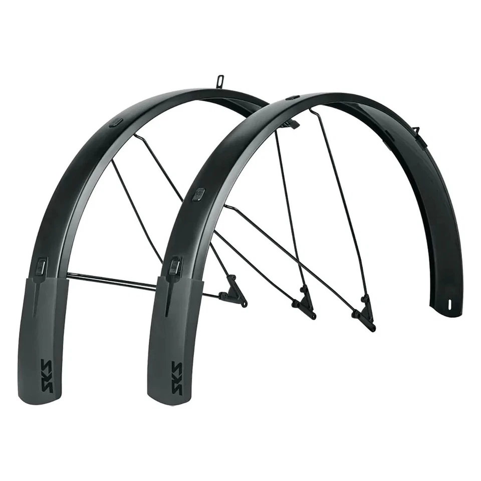 SKS B75 Bluemels Style Full Coverage Fender Set, Black, 27.5/29/700x2.25-2.6 - Image 1 of 4