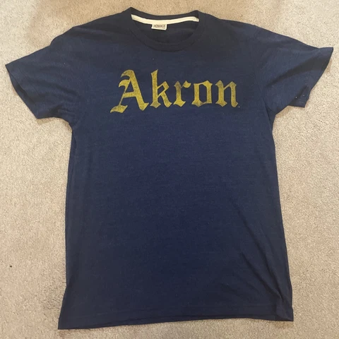 Homage The University Of Akron Zips Adult Size Medium Blue NCAA College Cover