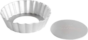 Fat Daddios Anodized Aluminum, Fluted Tart Pan Removable Bottom, 8 in x 1 in - Picture 1 of 4