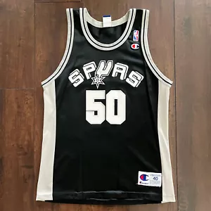 Vintage David Robinson San Antonio Spurs NBA Champion jersey - size 40 - Picture 1 of 7