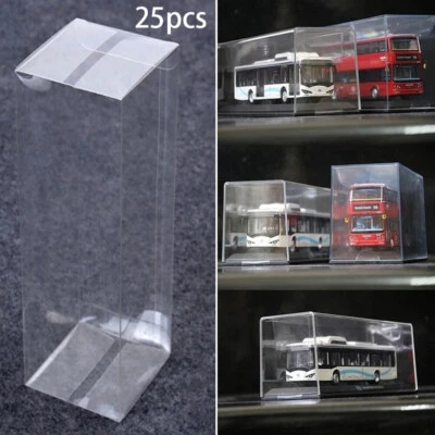 50X Clear PVC Gift Box Wedding Favors Packaging Box 1/64 Car Model Display Box - Image 1 of 4