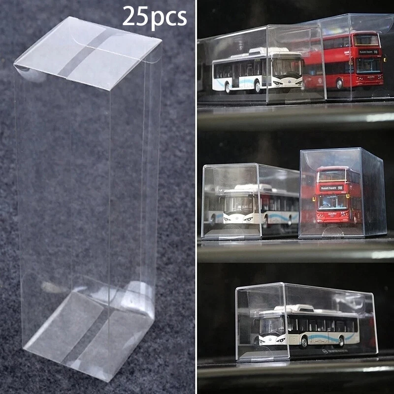 50X Clear PVC Gift Box Wedding Favors Packaging Box 1/64 Car Model Display Box - Image 1 of 4