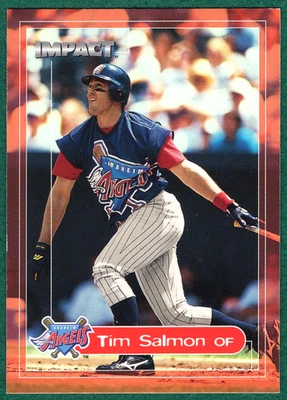 Tarjeta de béisbol Tim Salmon - 2000 Impact #11 - Anaheim Angels Foto 1 de 2