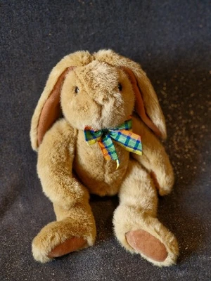 Tchibo, Langohrhase "Freddy Fit" ? mit karierter Schleife, ca. 52 cm, wie neu - Bild 1 von 4