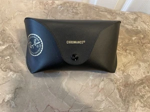 Ray Ban Chromance Brillenetui mit schwarzem Kunstleder halbweich nur großes Etui - Bild 1 von 5