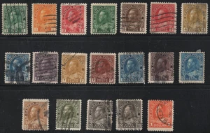 CANADA #104-122 1911 KGV Admiral Set Used - Picture 1 of 1