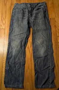 Levi's 514 Distressed Blue Faded Jeans W30 L30 Painted  - Picture 1 of 4