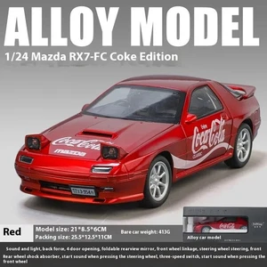 Mazda RX7-FC 1:24 con diseño de coche modelo Coca-Cola con características de luz y sonido - Imagen 1 de 7