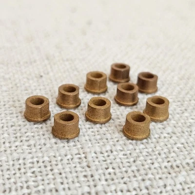 Rodamientos de eje de latón con brida vintage (10) para ejes de coche ranurados de 1/8" nuevos de colección Foto 1 de 4