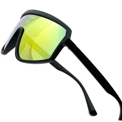 Gafas de sol rojas con espejo de fuego lentes reflectantes deportivas conducción al aire libre lentes gafas Foto 1 de 4