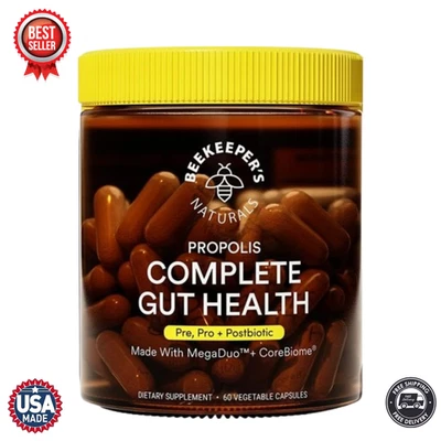 Beekeeper's Naturals Complete Gut Health, 3-in-1 Prebiotic, Postbiotic - 60ct - Image 1 of 4