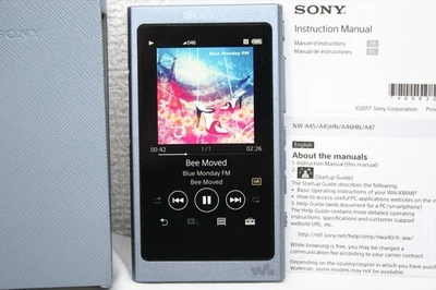 Sony NW-A45 Moonlit azul Walkman reproductor portátil Hi-Res Inglés Trabajo... - Imagen 1 de 4