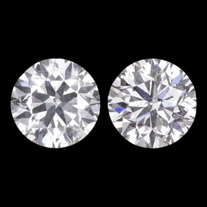 2 CARAT VERY GOOD CUT E-F COLOR DIAMOND STUD EARRINGS NATURAL PAIR ROUND 2ct - Picture 1 of 1