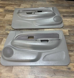 01-04 TOYOTA TACOMA DOOR TRIM PANELS POWER WINDOWS  FRONT LH RH SET GRAY READ AD - Picture 1 of 10