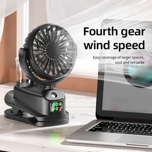Mini Clip on Fan with 4 Speed Control 360 Degree Adjustable for Everyday Use - Bild 1 von 5