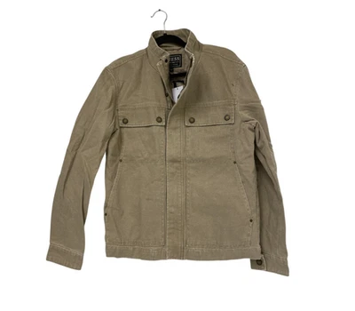 Chaqueta cargo teñida Guess est 1981 para hombre talla pequeña Macchiato bolsillo manga larga nueva con etiquetas Foto 1 de 4