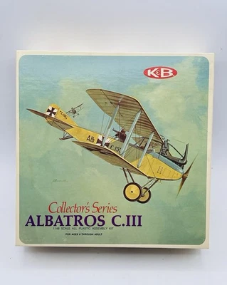 Albatros C.III Plane 1:48 K&B Collector's Series Model Kit NEW MIB Open Box - Image 1 of 4