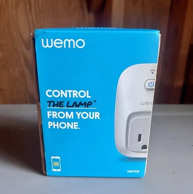 BRAND NEW WEMO LAMP SWITCH  SMART PLUG with wi-fi capability #F7C060   - Image 1 of 4