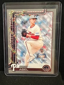 Mick Abel  2025 Topps Holiday Silver Glitter Holiday #H111 (RC) - Phillies - Picture 1 of 2
