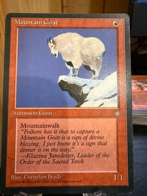 MTG Magic the Gathering Ice Age Mountain Goat - Image 1 of 2