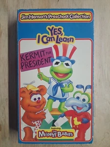Yes I Can Learn VHS 1995 Kids Preschool Jim Henson Muppet Babies - Picture 1 of 3