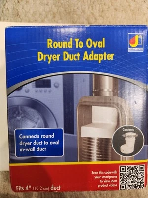 Dundas Jafine R2OZW 4in Round To Oval Duct Adapter With Clamp