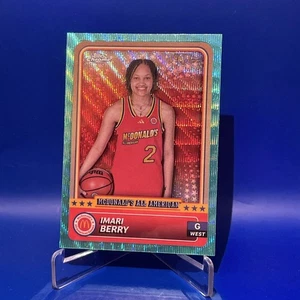 2024 Topps Chrome McDonald's All-American Aqua RayWave 198/199 Imari Berry - Picture 1 of 2