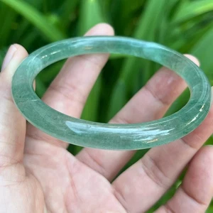 Pulsera 62,5 mm Diámetro Interior Brillante Delgada Verde Fresa Cuarzo 0146 - Imagen 1 de 8