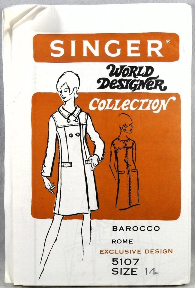 UNCUT Singer 5107 Dress and Coat, bust 34 - Image 1 of 2