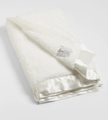 NEW $80 Little Giraffe Chenille Baby Blanket White 29" x 35" - Image 1 of 4