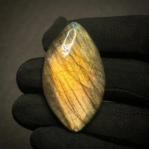 Natural Flashy Labradorite Cabochon  83.45Ct 48x28x6 MM Loose Gemstone - Picture 1 of 7