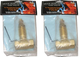 Blue Flame BFS Gas Lines 1/2" Multifunction Gas Valve For Fireplaces/Stoves 2-PK - Picture 1 of 4