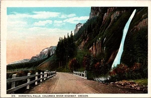 Postcard Horsetail Falls Columbia River Highway Oregon OR  - Picture 1 of 2