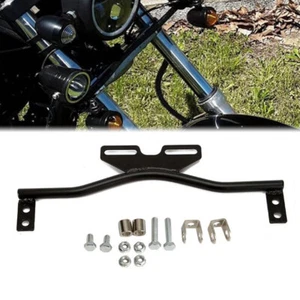 Soporte de montaje de barra de luz de señal de giro de paso antiniebla punto de conducción de motocicleta negro - Imagen 1 de 12