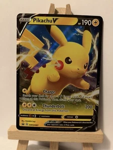 Pikachu V SWSH061 Black Star Promo Pokemon TCG Standard Card Size NM/M - Bild 1 von 2