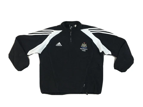 Vintage 2005 Adidas Newcastle United Fleece Half Zip Jumper Jacket Mens L 44-46 Cover