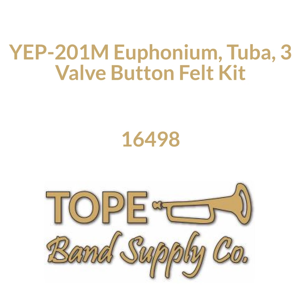 Yamaha Yep-201m Euphonium Tuba Valve Button Felt & Pad Set of 3