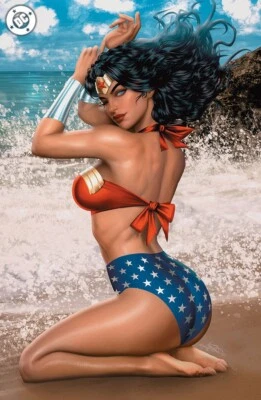 Gnort's Illustrated #1 IN STOCK! NEW Ariel Diaz Wonder Woman DC Swimsuit - Image 1 of 3
