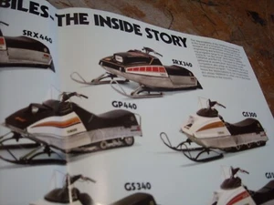 Vintage 1976 YAMAHA Snowmobile Full Lineup Brochure SRX 440 + All Models - Picture 1 of 6