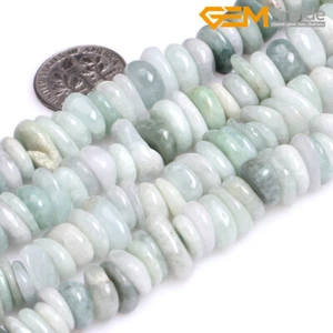 Cuentas sueltas espaciadoras de jade natural rodocrosita argentina para hacer joyas 15" - Imagen 1 de 4