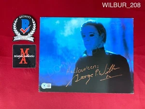 George Wilbur foto autografata firmata 8x10 Michael Myers Halloween Beckett certificato di autenticità - Foto 1 di 1