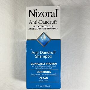 (NEW) Nizoral Anti-Dandruff Shampoo, Basic, Fresh, 7 Fl Oz  Exp 07/24