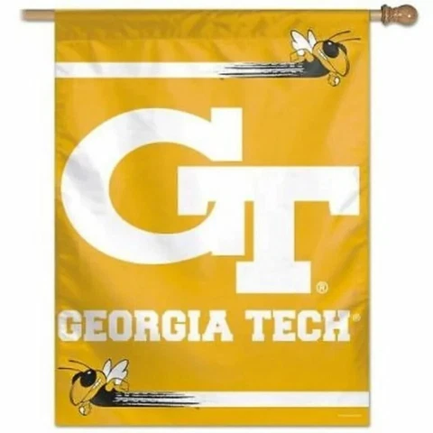 Georgia Tech Yellow Jackets Flag 27x37 WinCraft NEW Vertical Hang Cover