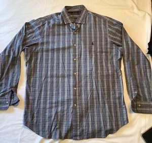 Camisa Para Hombres Ralph Lauren Manga Larga Muticolor Multicolor Talla XL - Imagen 1 de 4