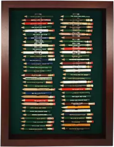Stift Vitrine Halter Golf Sammlung Organizer Wandhalterung Holz Aufbewahrungsbox - Bild 1 von 12