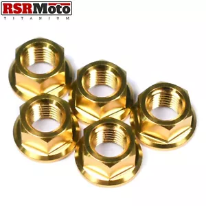Yamaha R1 Titanium Rear Sprocket Nuts, 2015-2022, Gold - Bild 1 von 3