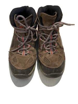 Vasque Waterproof Hiking Boots Shoes Youth 7208 Size: 5 M Color Is Brown/Red - Image 1 of 4